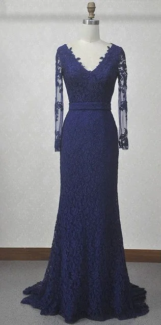 elegant maxi dresselegant maxi dressMermaid Long Sleeve Lace Evening Dress