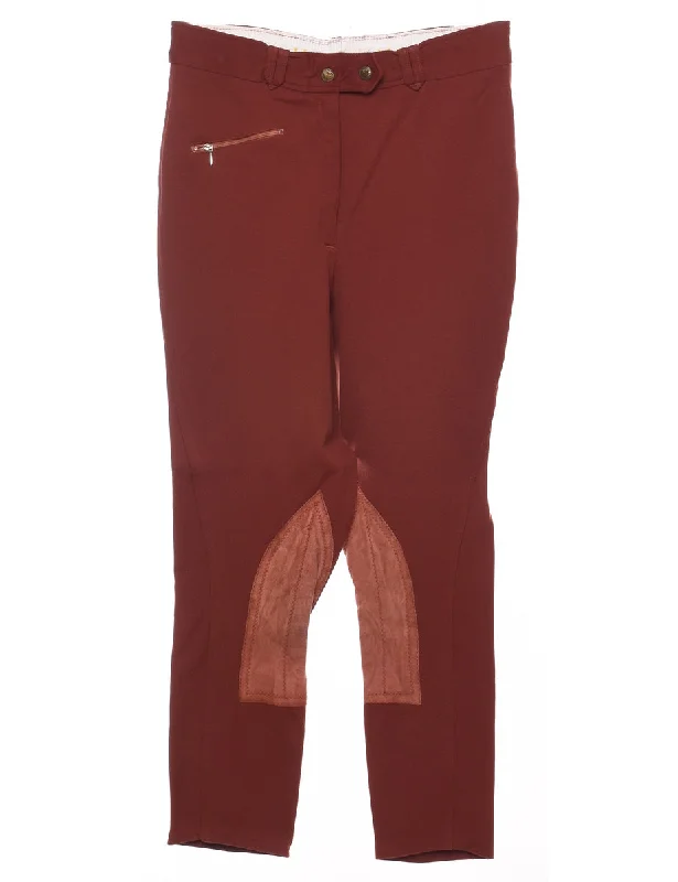 Act Now Maroon Jodhpur Trousers - W28 L25