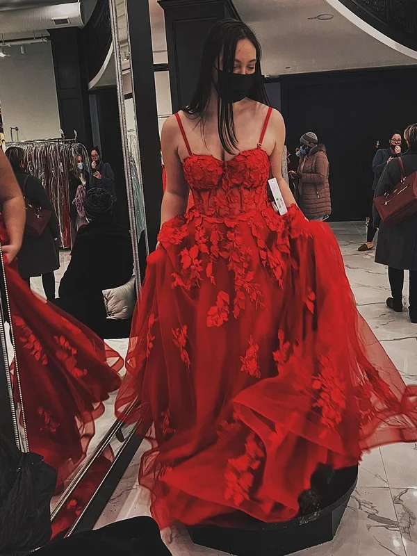 Today's Special Sweetheart Neck Open Back Wine Red Lace Long Prom Dresses, Burgundy Lace Formal Graduation Evening Dresses with Appliques SP2228