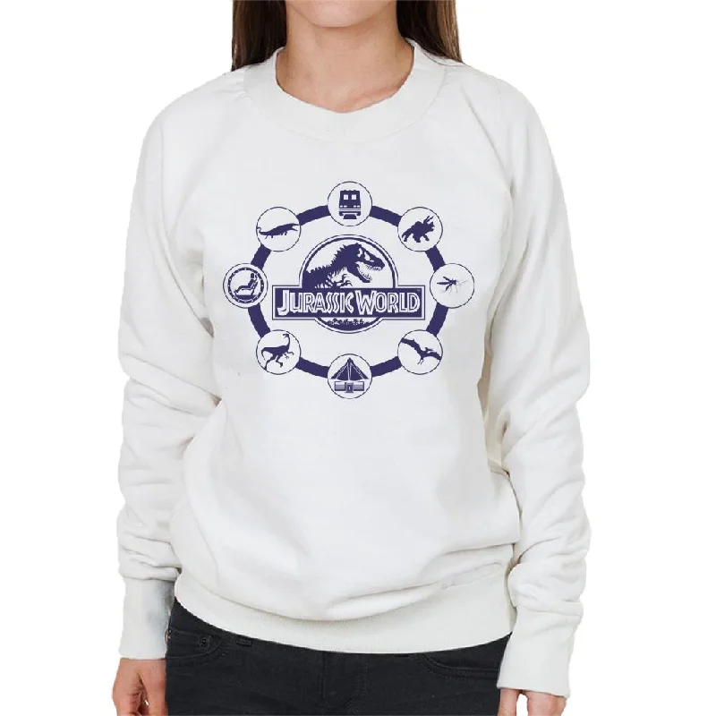 graphic gym sweatshirtJurassic World Film Iconography Women's Sweatshirt