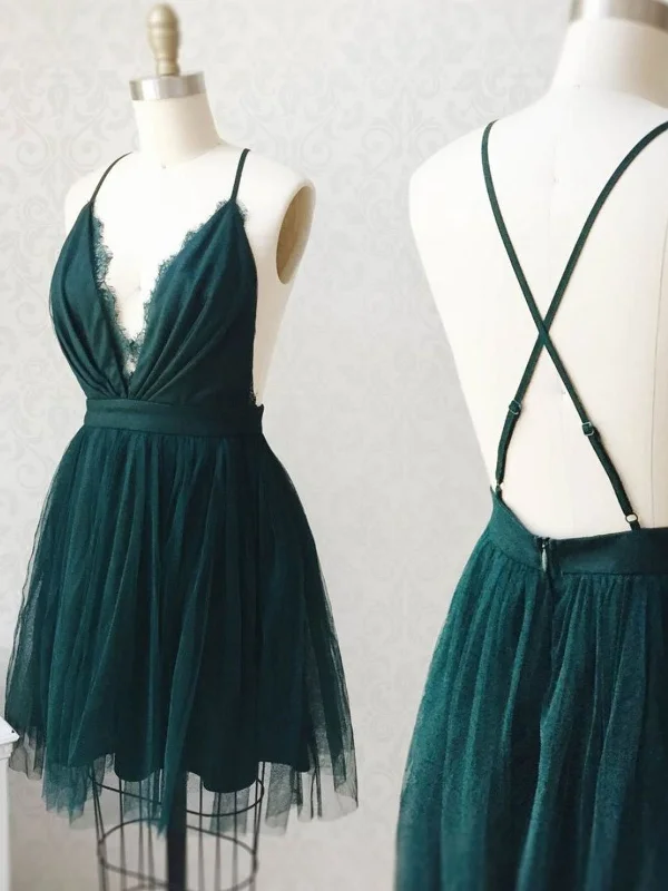 trendy wrap dresstrendy wrap dressCute V Neck Backless Green Short Prom Dresses, Backless Green Homecoming Dresses, Green Formal Graduation Evening Dresses SP2092