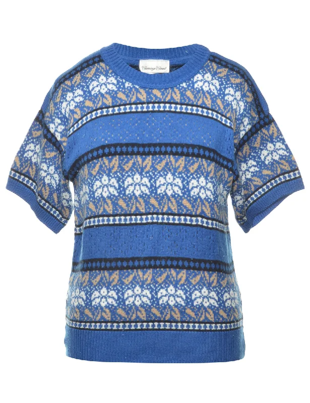 Deal Zone Blue Nordic Jumper - M