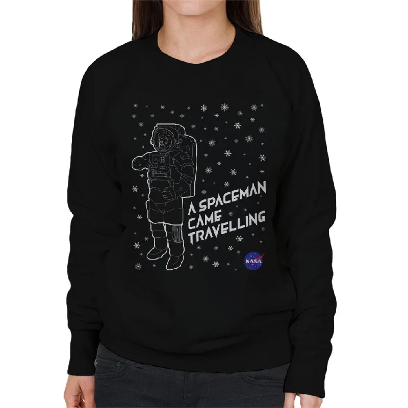 Instant Savings NASA Christmas A Spaceman Came Travelling Women's Sweatshirt