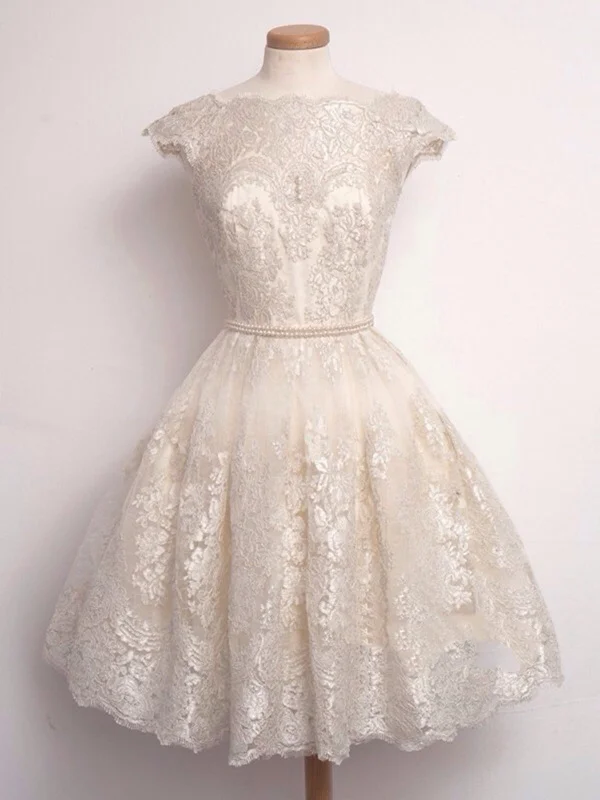 Today’s Deal Round Neck Cap Sleeves Short Lace Prom Dress, Short Lace Formal Dresses, Graduation Dress, Homecoming Dresses Today’s Deal Round Neck Cap Sleeves Short Lace Prom Dress, Short Lace Formal Dresses, Graduation Dress, Homecoming Dresses