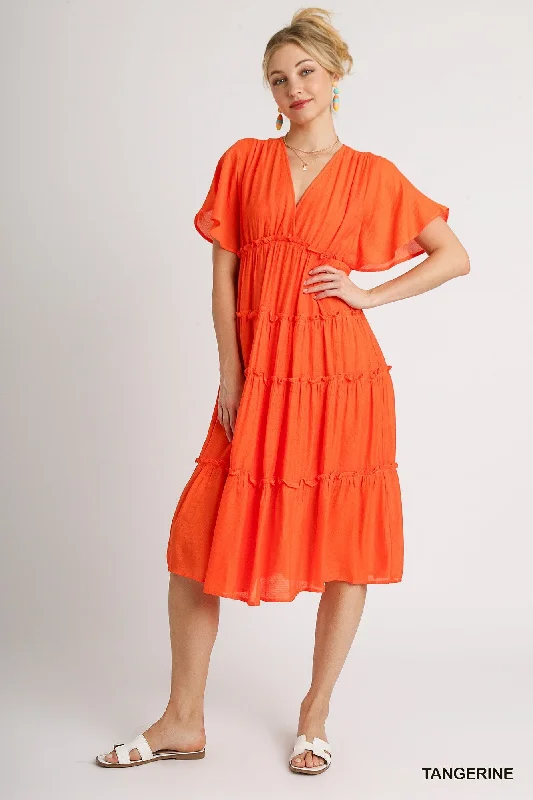 velvet dressvelvet dress"Tangerine"