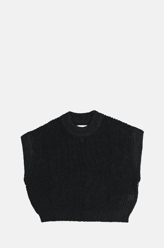 Savings Bonanza Olivia Linen Vest Black