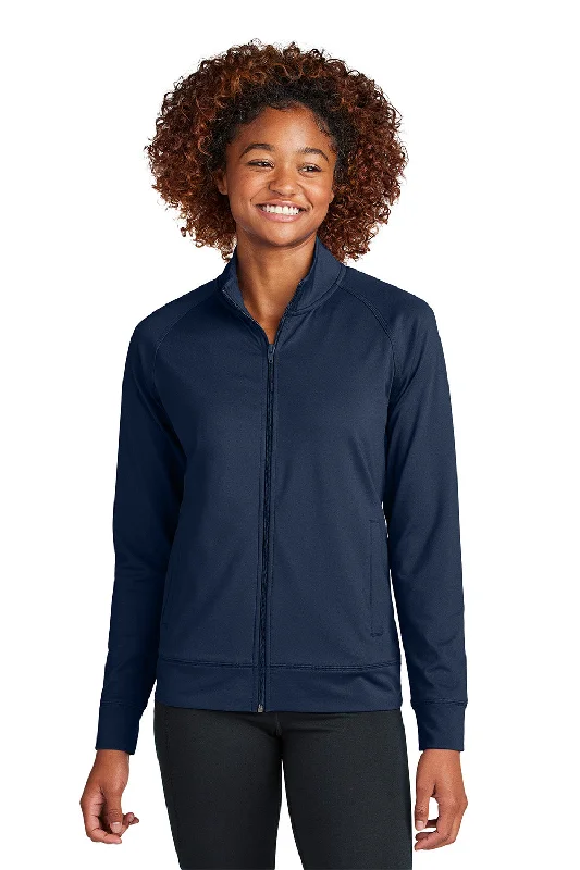 Limited Edition Sport-Tek Womens Sport-Wick Moisture Wicking Full Zip Cadet Jacket - True Navy Blue - New Limited Edition Sport-Tek Womens Sport-Wick Moisture Wicking Full Zip Cadet Jacket - True Navy Blue - New