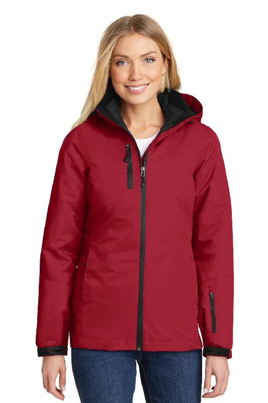 Clearance Sale Port Authority Womens Vortex 3-in-1 Waterproof Full Zip Hooded Jacket - Rich Red/Black Clearance Sale Port Authority Womens Vortex 3-in-1 Waterproof Full Zip Hooded Jacket - Rich Red/Black