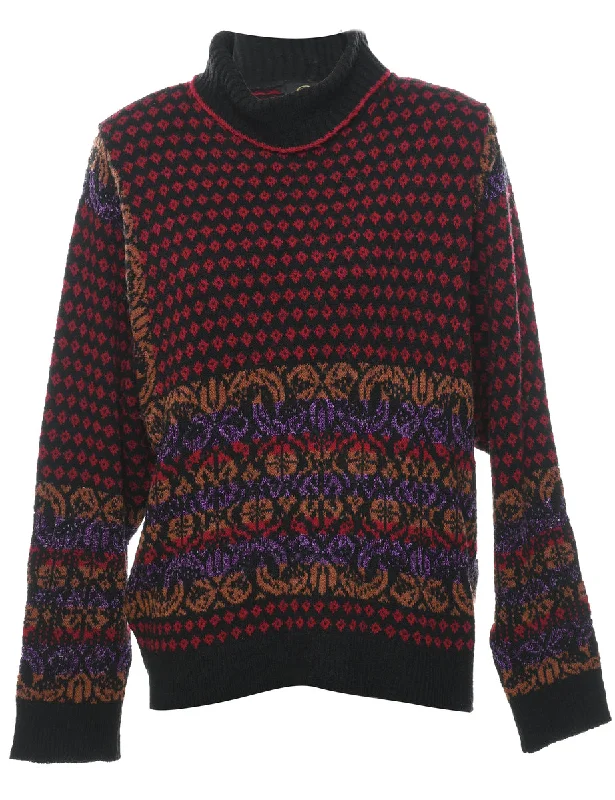 Seasonal Clearance Nordic Turtleneck Jumper - L
