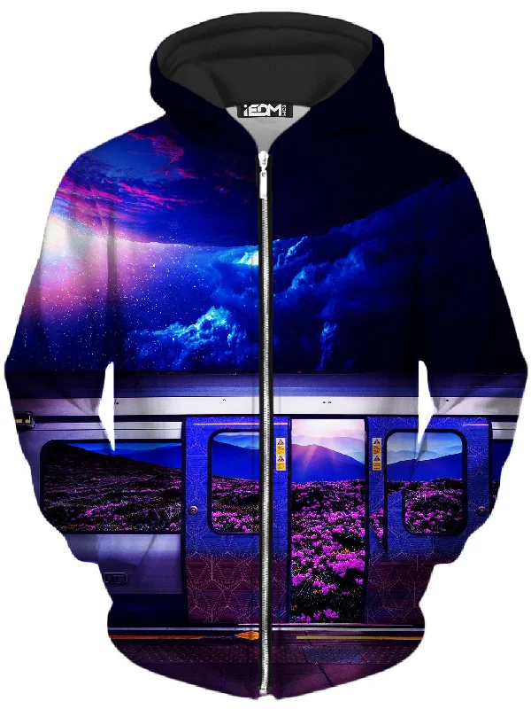 luxe hoodieGalactic Express Unisex Zip-Up Hoodie