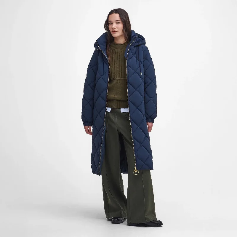 Daily Specials Kirkton Longline Puffer Jacket Navy/Classic