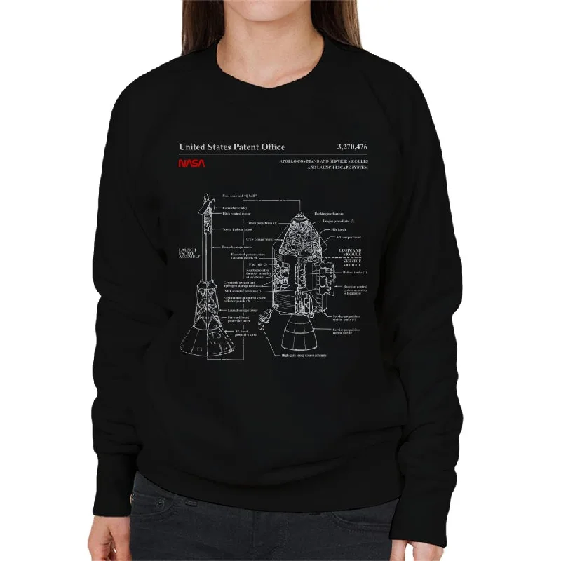 Today's Special NASA Apollo CSM Escape System Blueprint Women's Sweatshirt