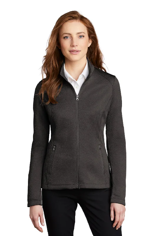 Flash Deals Port Authority Womens Diamond Fleece Full Zip Jacket - Heather Dark Charcoal Grey - Closeout Flash Deals Port Authority Womens Diamond Fleece Full Zip Jacket - Heather Dark Charcoal Grey - Closeout