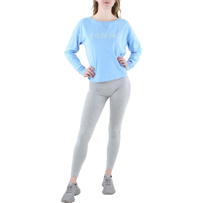 Price Reduction Tommy Hilfiger Sport Womens Cotton Gym Sweatshirt
