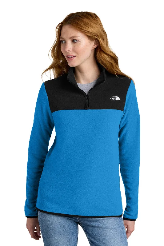 Exclusive Offers The North Face Womens Glacier Fleece 1/4 Zip Jacket - Hero Blue/Black - New