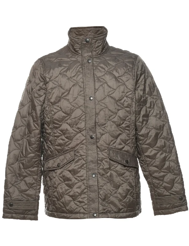 Best Deals Land's End Light Brown Quilted Jacket  - L