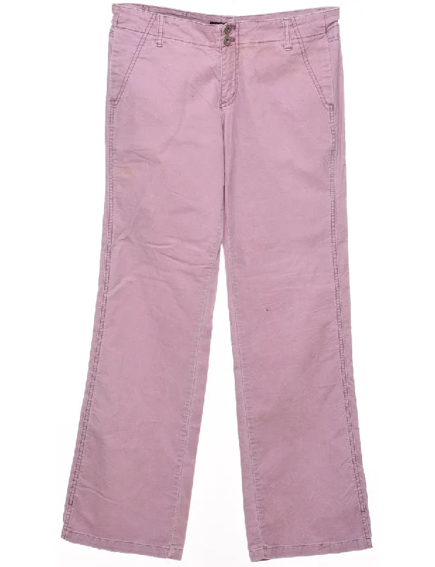 Incredible Offers Pink 1990s Straight-Fit DKNY Trousers - W32 L31