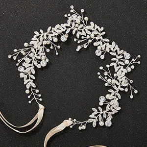 stylish dressstylish dressExplosive white handmade Crystal Tiara Bridal garland Hair accessories Pearl headband Headpieces  692378900508