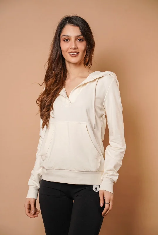 Final Clearance Trista Ivory Hoodie