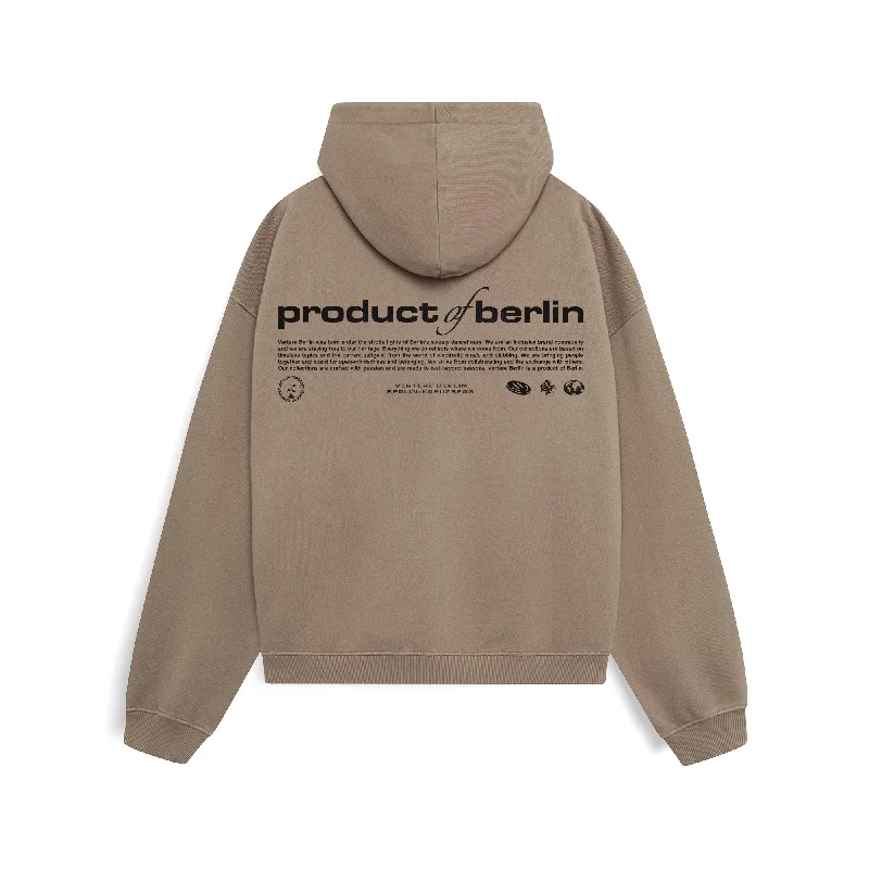 Take Advantage PRODUCT OF BERLIN HOODIE - OAK
