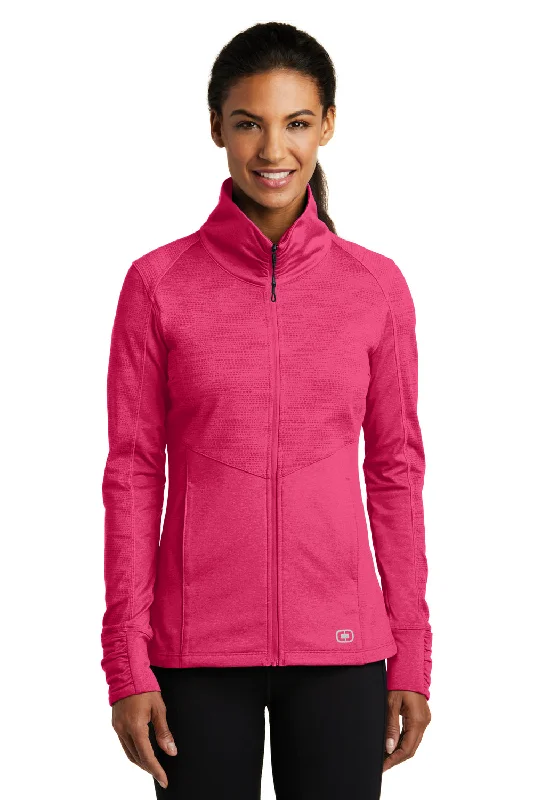YEAR-End Clearance Ogio Womens Endurance Sonar Full Zip Jacket - Heather Flare Pink - Closeout YEAR-End Clearance Ogio Womens Endurance Sonar Full Zip Jacket - Heather Flare Pink - Closeout