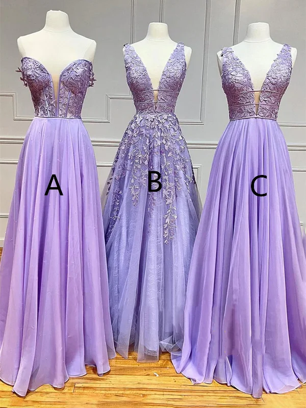 printed dressprinted dressV Neck Lilac Lace Long Prom Dresses, Off Shoulder Lilac Formal Dresses, Lilac Lace Evening Dresses SP2377