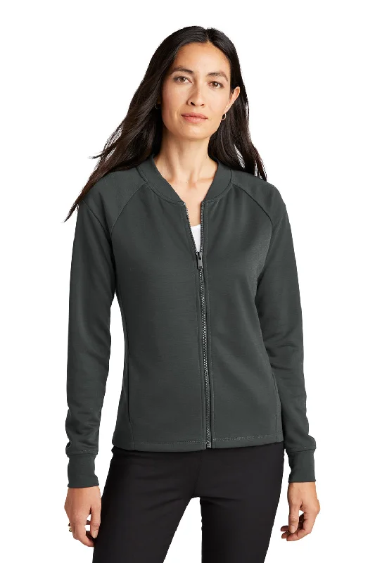 Hot Deal Mercer+Mettle Womens Double Knit Full Zip Bomber Jacket - Anchor Grey