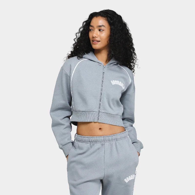 Exclusive Savings Hoodrich Women's OG Degree Zippered Cropped Hoodie Weatherwave / White