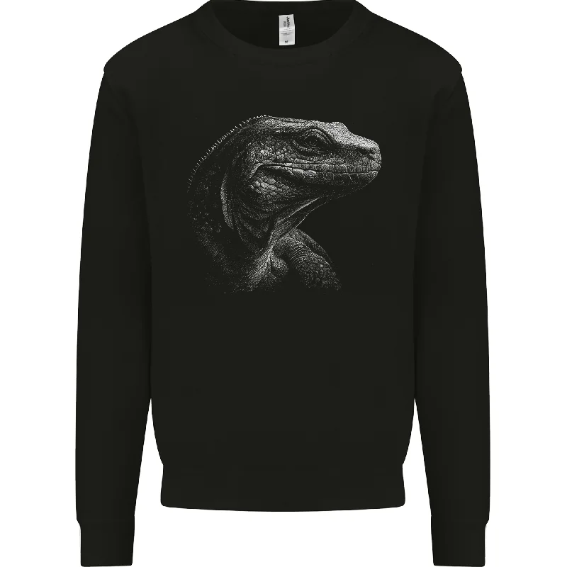 comfortable athletic sweatshirtA Komodo Dragon Mens Sweatshirt Jumper