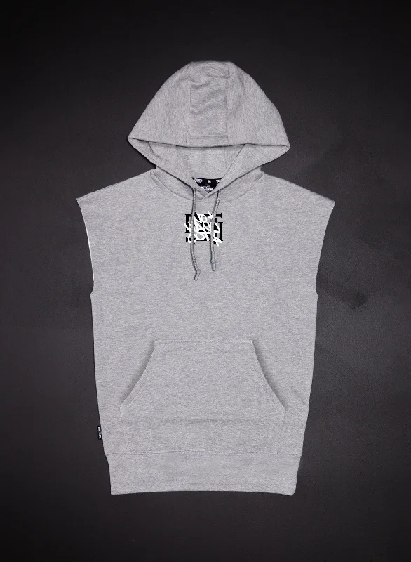 Mega Sale NO HANDOUTS STAMP - SLEEVELESS HOODIE