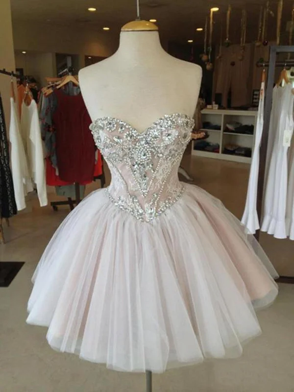 Overstock Sale Sweetheart Neckline Short Prom Dresses, Homecoming Dress