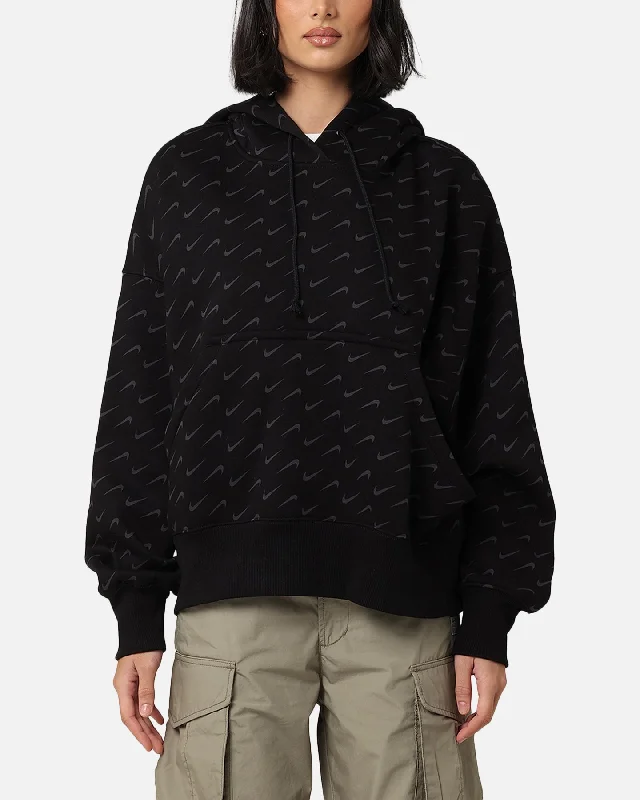 Deal Mania Nike Women's Sportswear Pheonix Oversized Fleece Hoodie Black