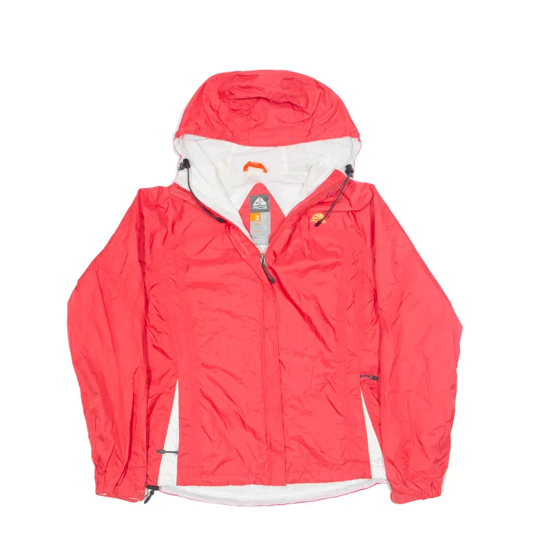 Unmissable Offer NIKE ACG Mesh Lined Rain Jacket Pink Nylon 90s Womens M