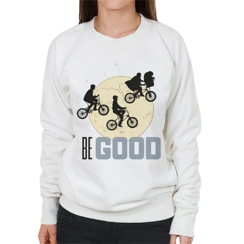 loose fit sports sweatshirtE.T. Classic Shot Be Good Women's Sweatshirt