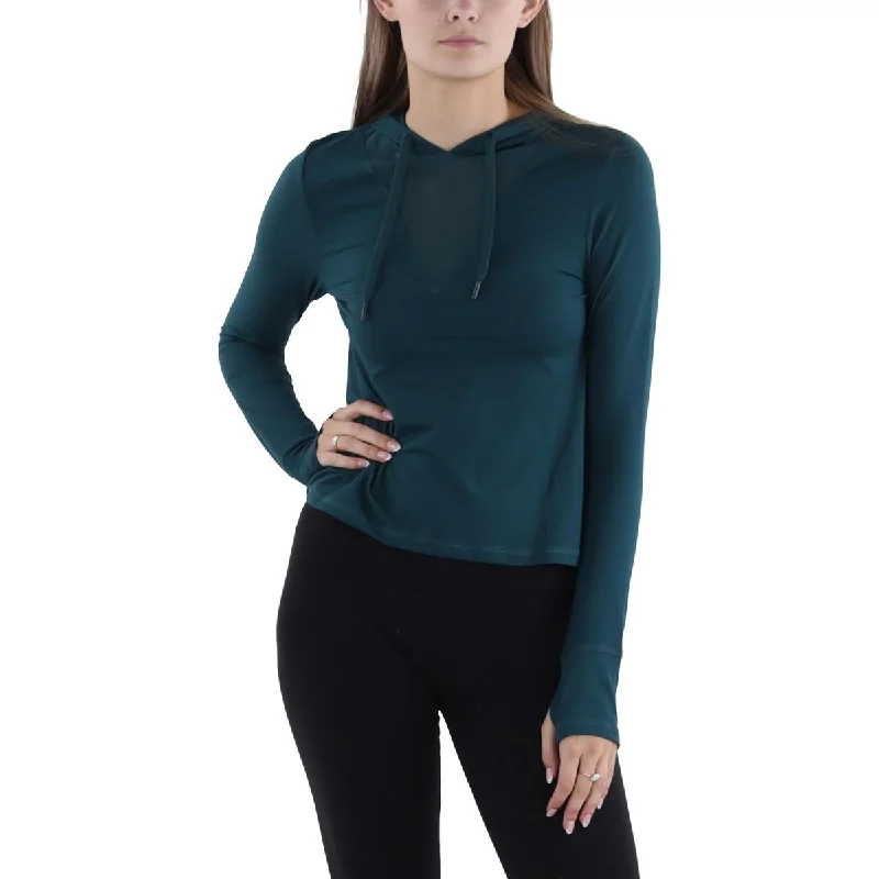 Crazy Savings X by Gottex Womens Moisture Wicking Cropped Hoodie