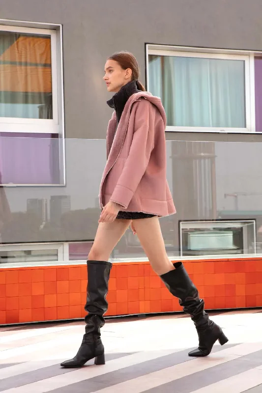 Act Fast Ladies shearling jacket