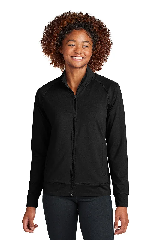 Limited Time Discount Sport-Tek Womens Sport-Wick Moisture Wicking Full Zip Cadet Jacket - Black - New Limited Time Discount Sport-Tek Womens Sport-Wick Moisture Wicking Full Zip Cadet Jacket - Black - New
