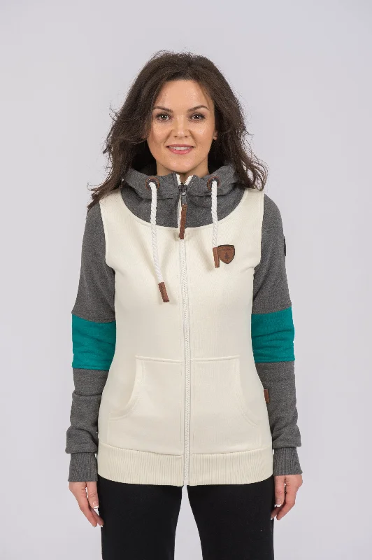 Midnight Madness Bancroft Oatmeal Peacock Hoodie