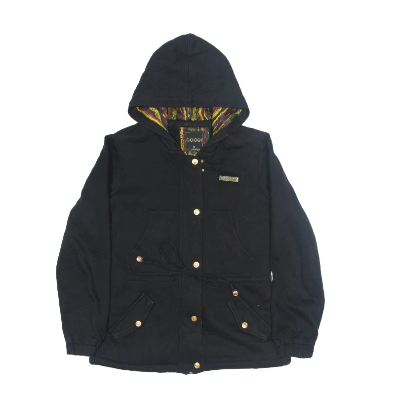Clearance Items COOGI Sherpa Lined Jewelled Jacket Black 90s Womens S