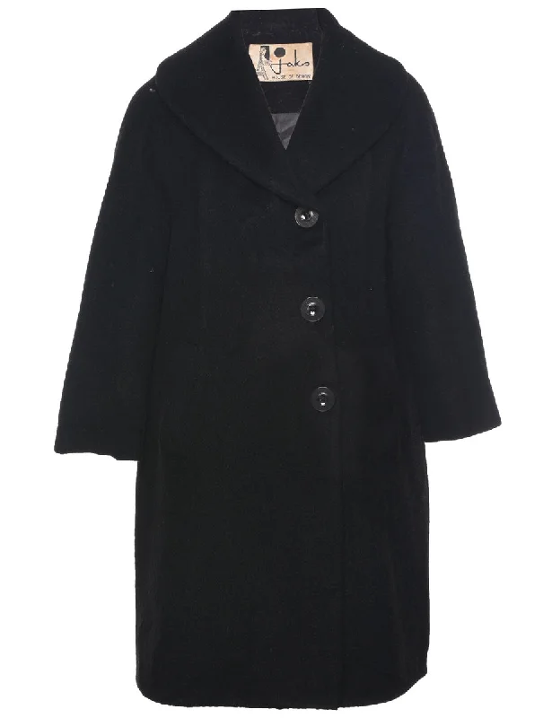 Price Cut Single Breasted Wool Coat - M
