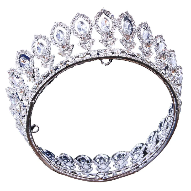 high-waisted dresshigh-waisted dressFull diamond Baroque round bridal tiara Crown accessories Alloy headband round tiara 723179819813