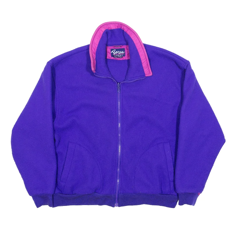 Referral Discount APRES SPORT Fleece Jacket Purple 90s Womens S