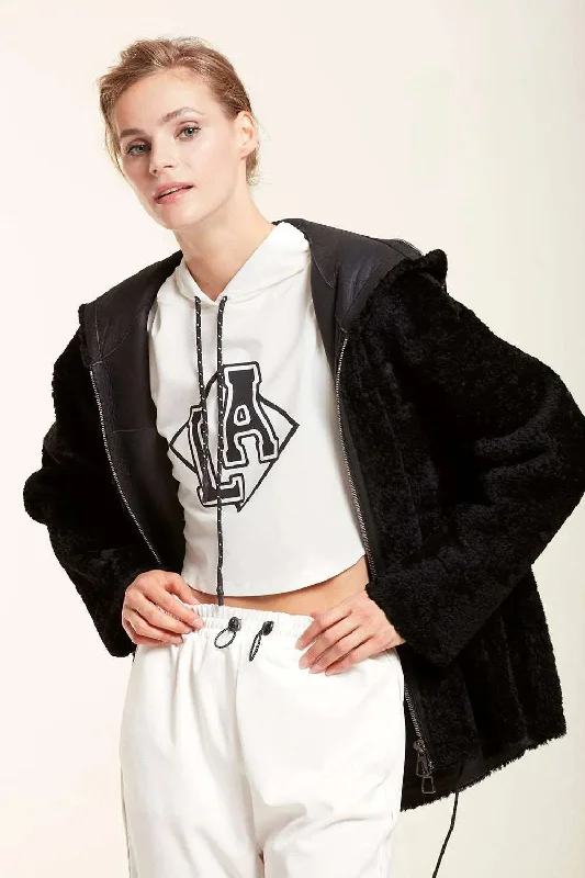 Unbeatable Prices Sheepskin jacket with hood
