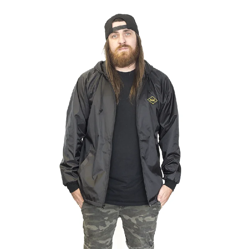 Major Savings Black Base Hooded Zip Jacket