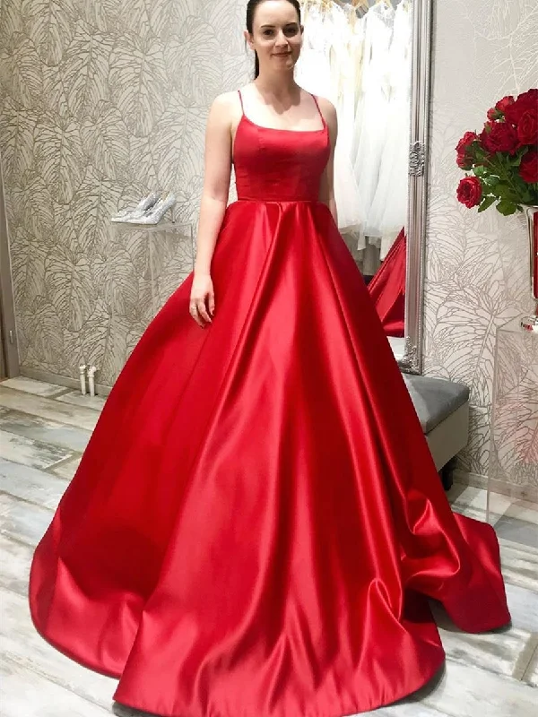 Crazy Savings Simple Spaghetti Straps Long Backless Red Prom Dresses 2020, Backless Red Formal Graduation Evening Dresses, Red Party Dresses Crazy Savings Simple Spaghetti Straps Long Backless Red Prom Dresses 2020, Backless Red Formal Graduation Evening Dresses, Red Party Dresses