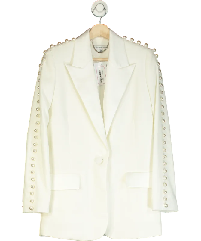 Great Bargains Nadine Merabi Charlotte White Pearl embellished Blazer UK 6