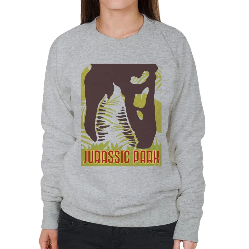 zip-up gym hoodieJurassic Park T Rex Skeleton Silhouette Eating Women's Sweatshirt