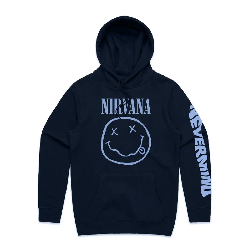 Get It Before It’s Gone Nirvana - Smiley Blue - Navy Hooded Sweatshirt