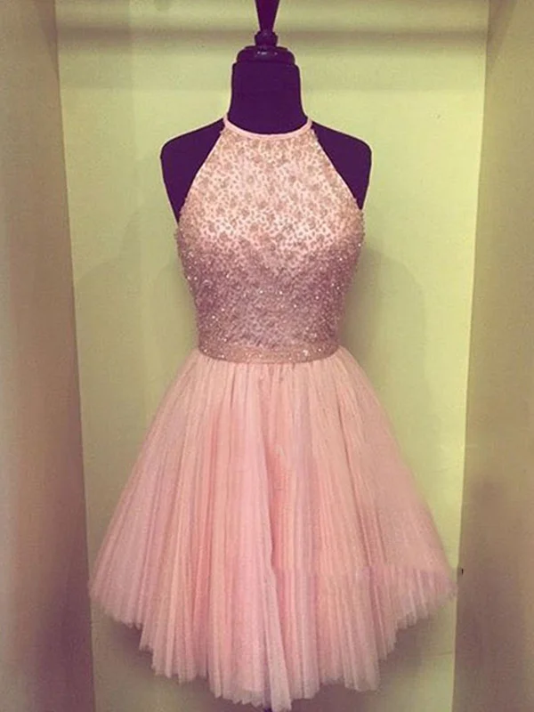 Fantastic Deals Round Neck Short Pink Prom Dresses, Short Pink Formal Dresses, Short Graduation Dresses, Pink Homecoming Dresses Fantastic Deals Round Neck Short Pink Prom Dresses, Short Pink Formal Dresses, Short Graduation Dresses, Pink Homecoming Dresses