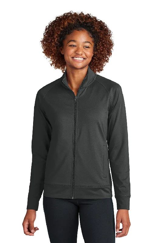 Anniversary Sale Sport-Tek Womens Sport-Wick Moisture Wicking Full Zip Cadet Jacket - Charcoal Grey - New Anniversary Sale Sport-Tek Womens Sport-Wick Moisture Wicking Full Zip Cadet Jacket - Charcoal Grey - New